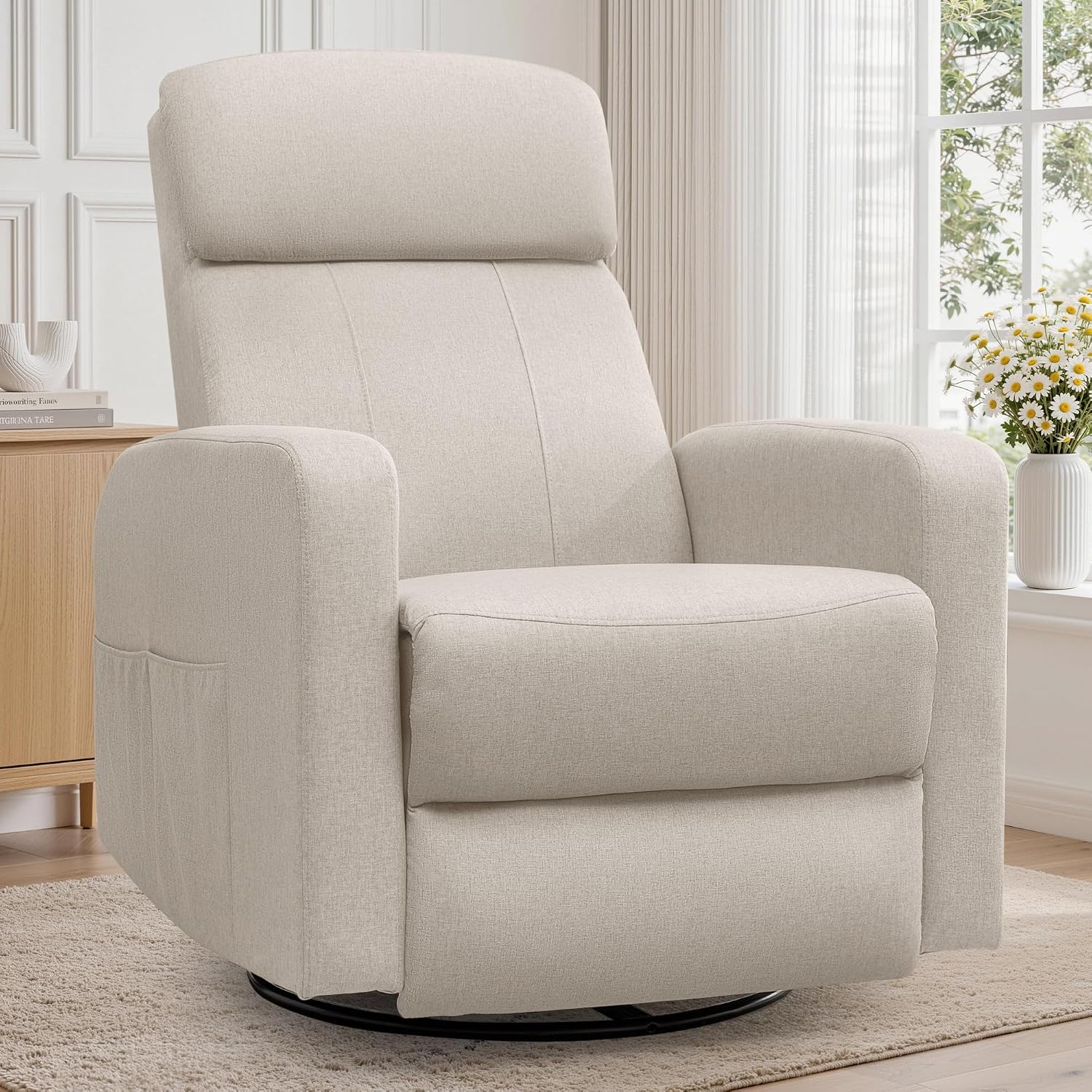 Rocking Chair Nursery - Sillón Reclinable Eléctrico para Adultos, Sillón