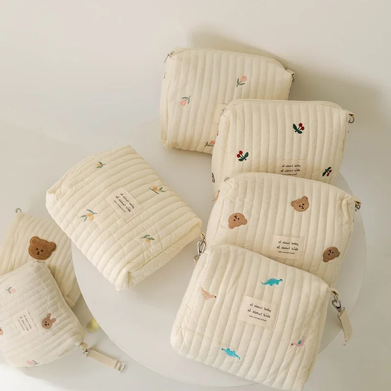 Diaper Caddy Organizer - Bolsa de algodón para pañales, organizador