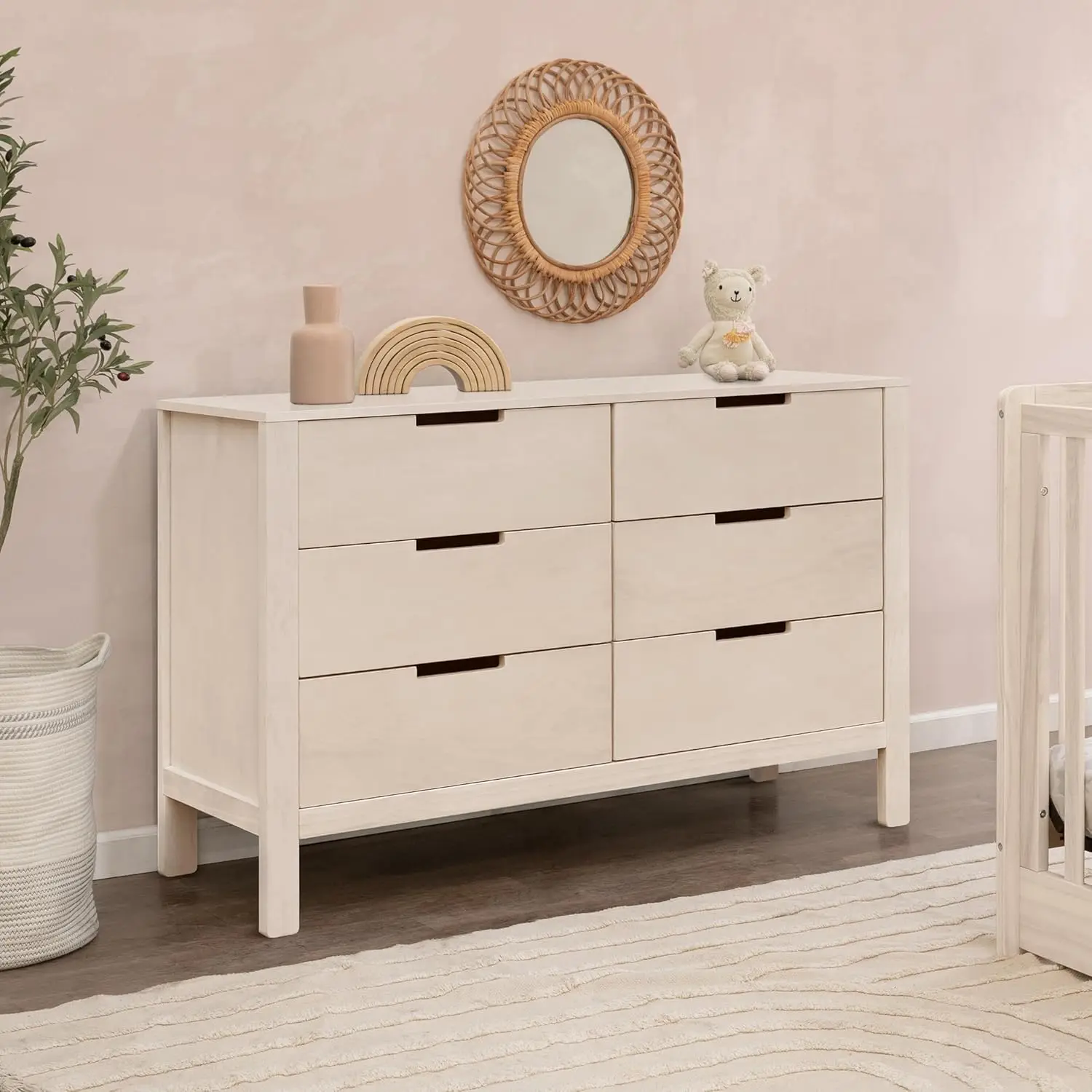 Baby Nursery Chest Of Drawers - Cómoda doble para guardería, cómoda para