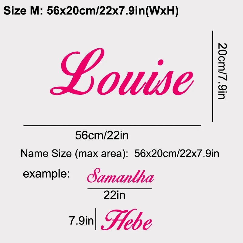 Baby Nursery Labels - TU TEXT-pegatina de vinilo con nombre
