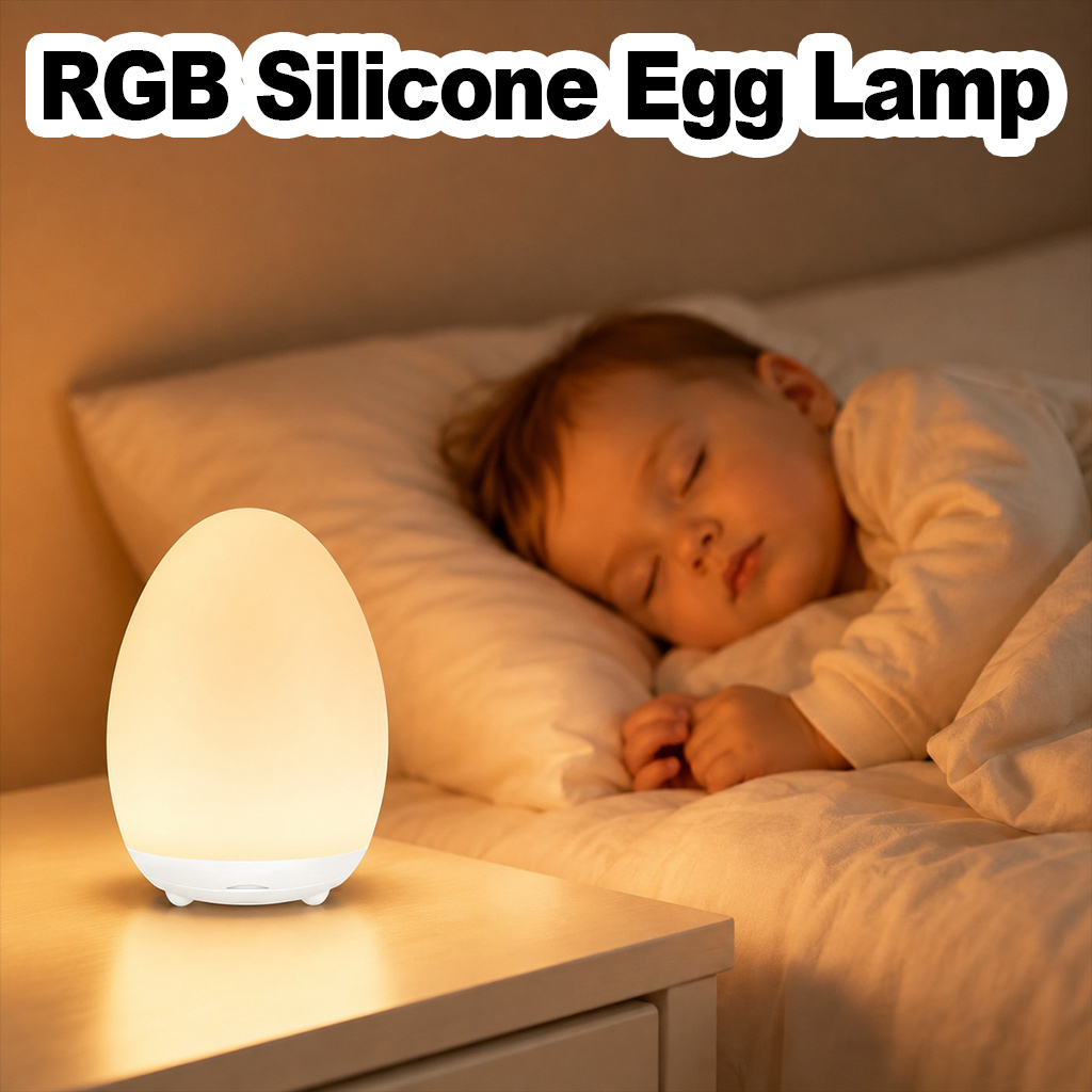 Baby Nursery Colors - Lámpara Nocturna con Forma de Huevo