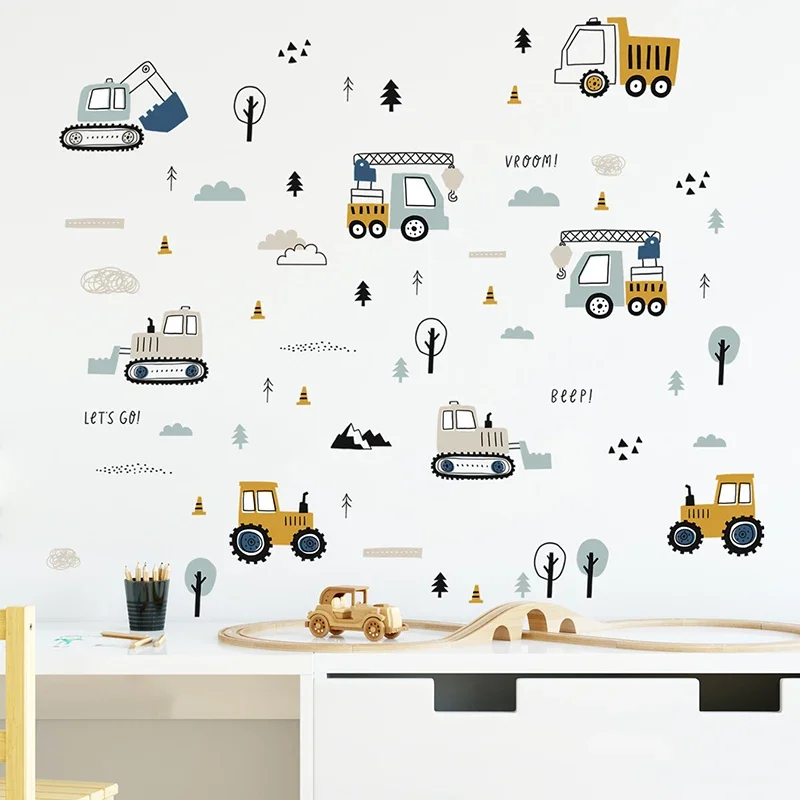 Baby Nursery Stickers - Pegatinas de pared de camión de