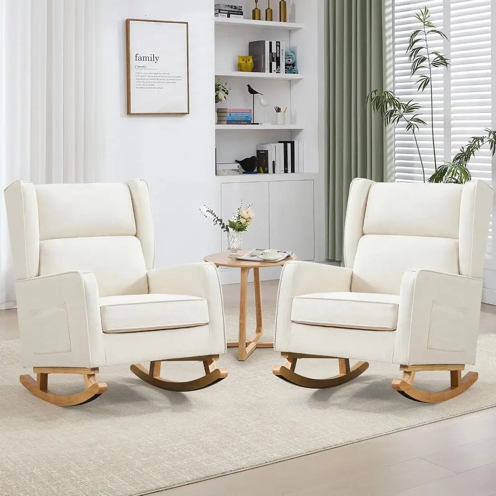 Rocking Chair Nursery - Sillón mecedora de madera maciza de