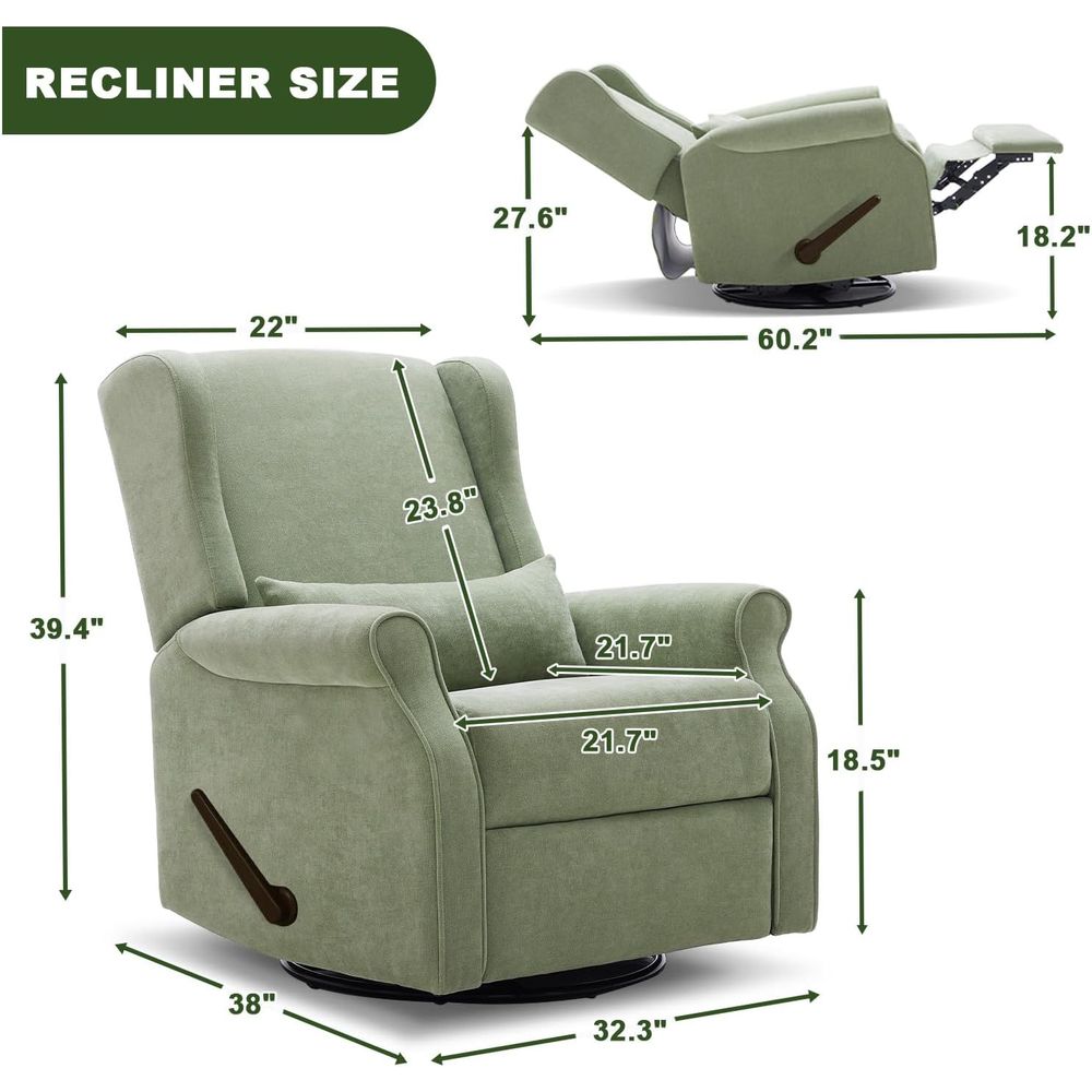 Sillón Reclinable Giratorio pa - Rocking Chair Nursery reseña y precio