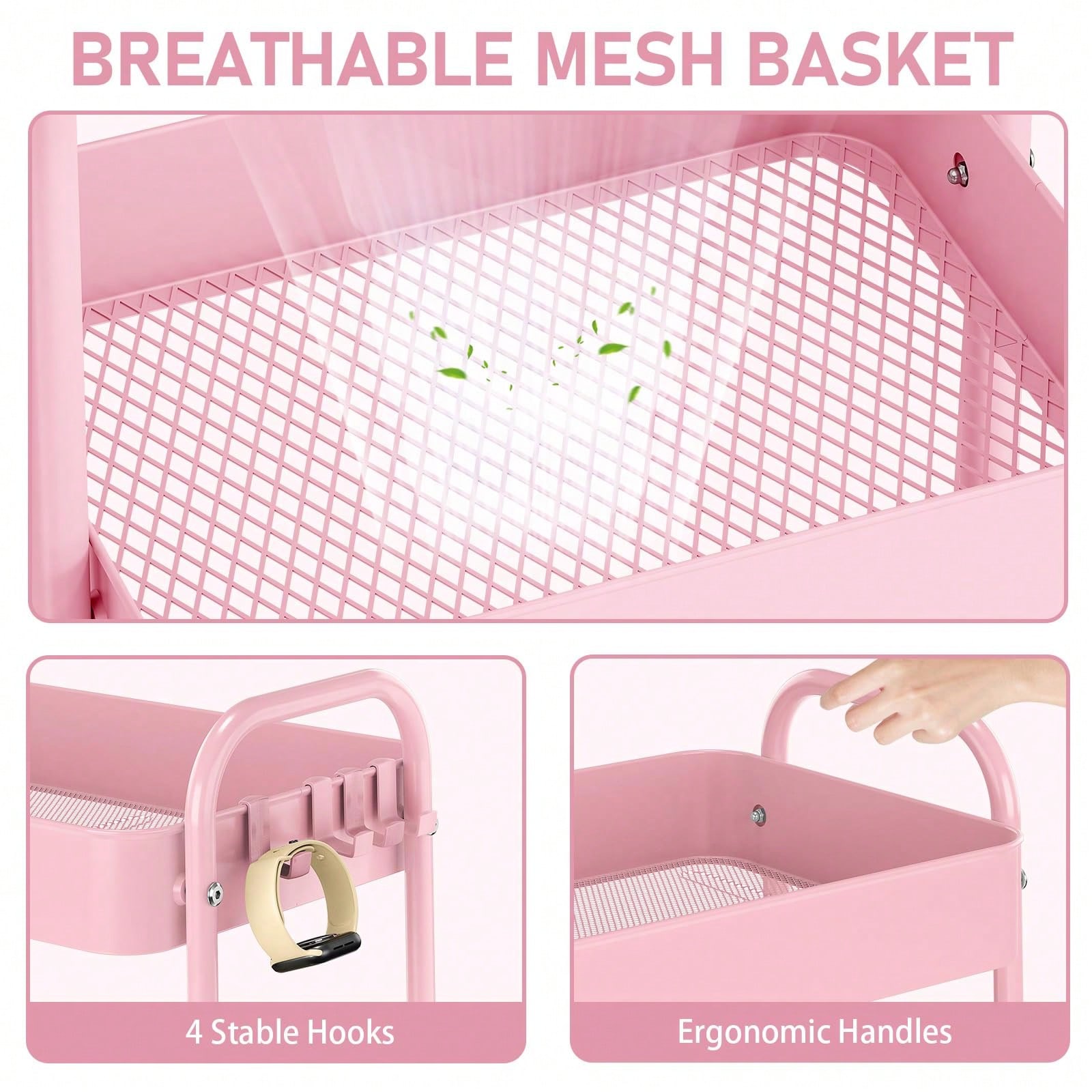 Carrito de almacenamiento de 3 - Baby Nursery Basket reseña y precio