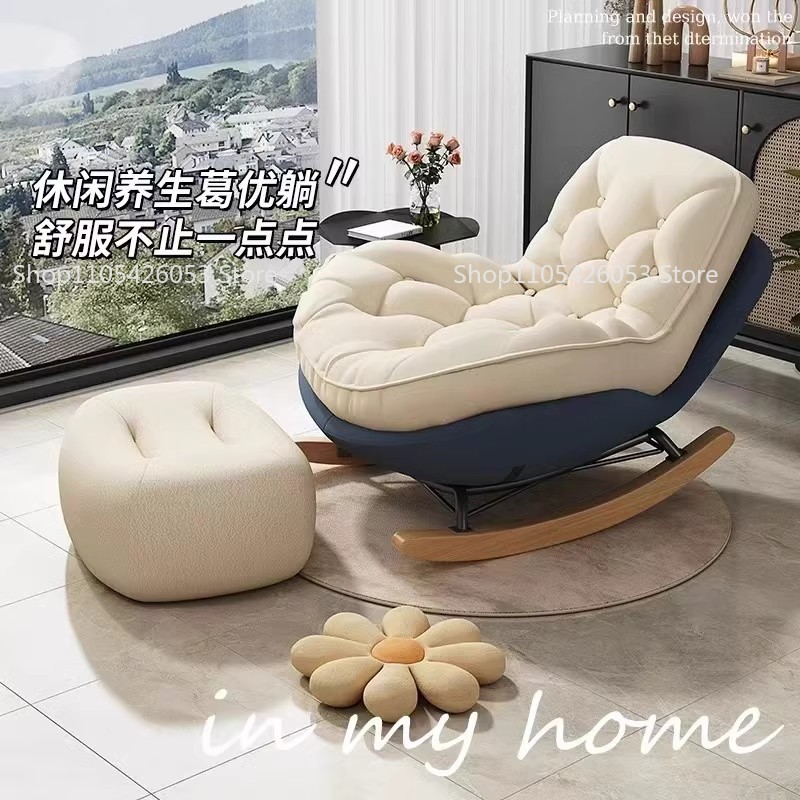 Sillón moderno de lujo ligero  - Rocking Chair Nursery reseña y precio