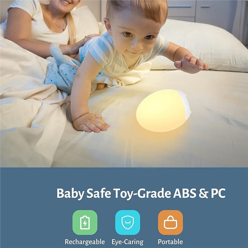 TFORU-Egg Light, Lámpara Noctu - Baby Nursery Colors reseña y precio