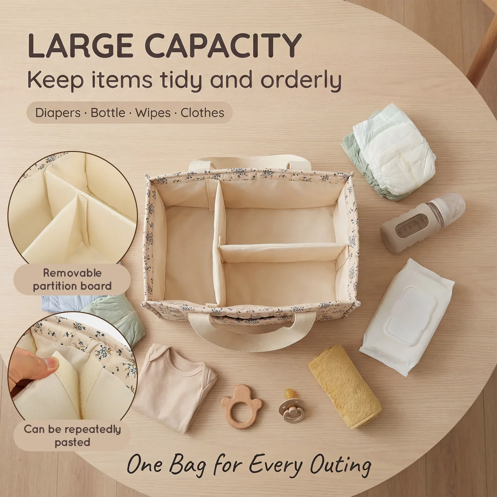 Organizador de Pañales Plegabl - Diaper Caddy Organizer reseña y precio