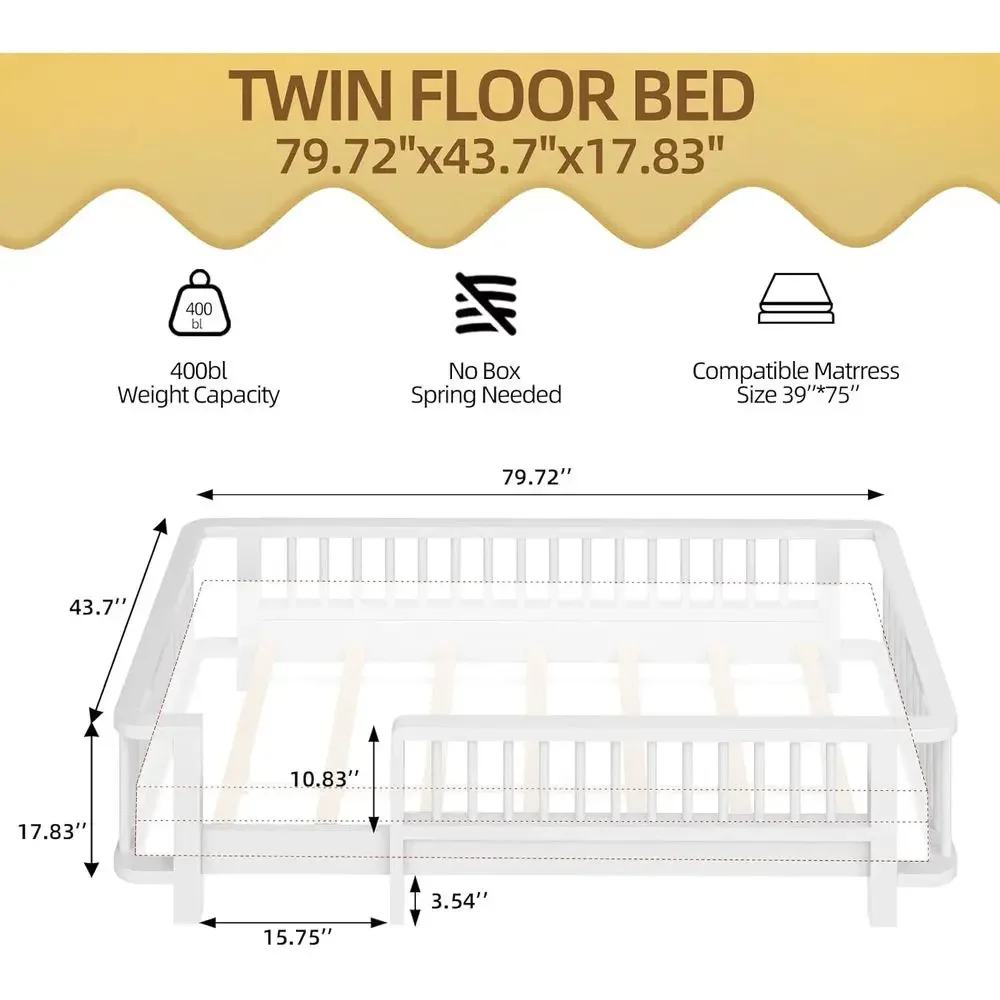 Cama Individual de Madera Maci - Bed Rail Toddler reseña y precio
