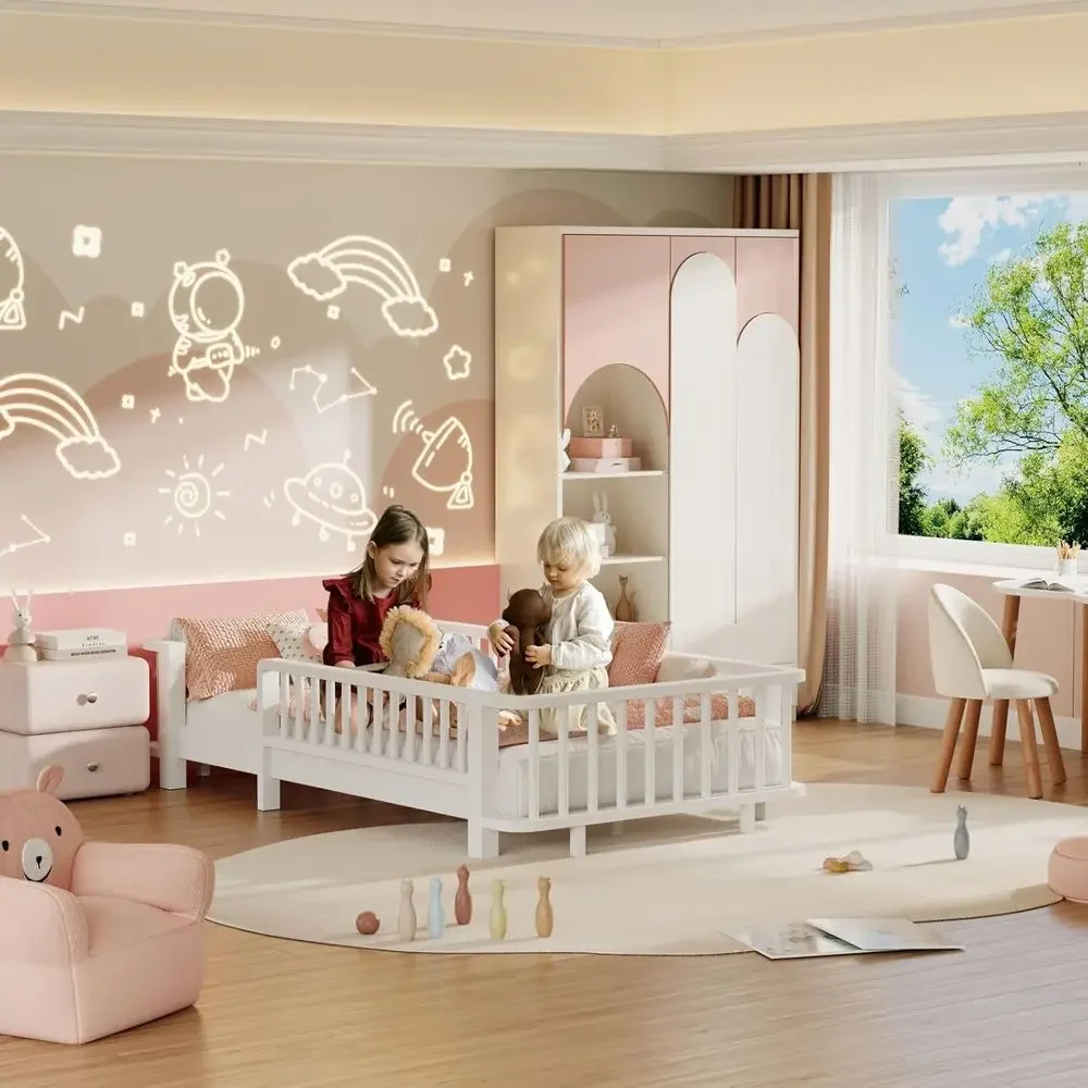 Cama Individual de Madera Maci - Bed Rail Toddler reseña y precio