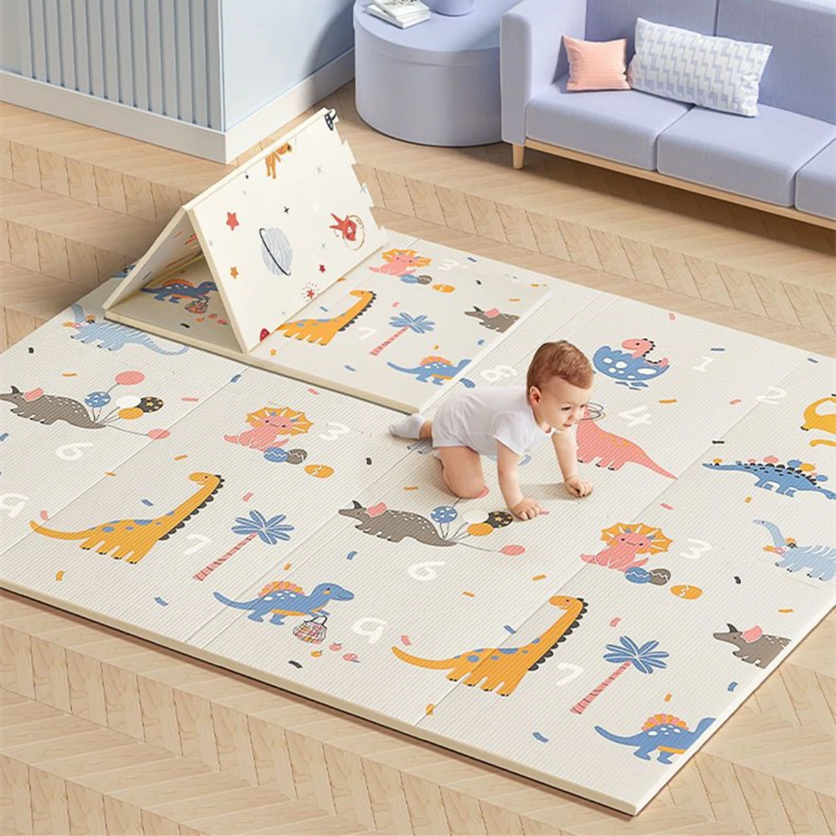 Alfombra educativa no tóxica p - Baby Nursery Games reseña y precio