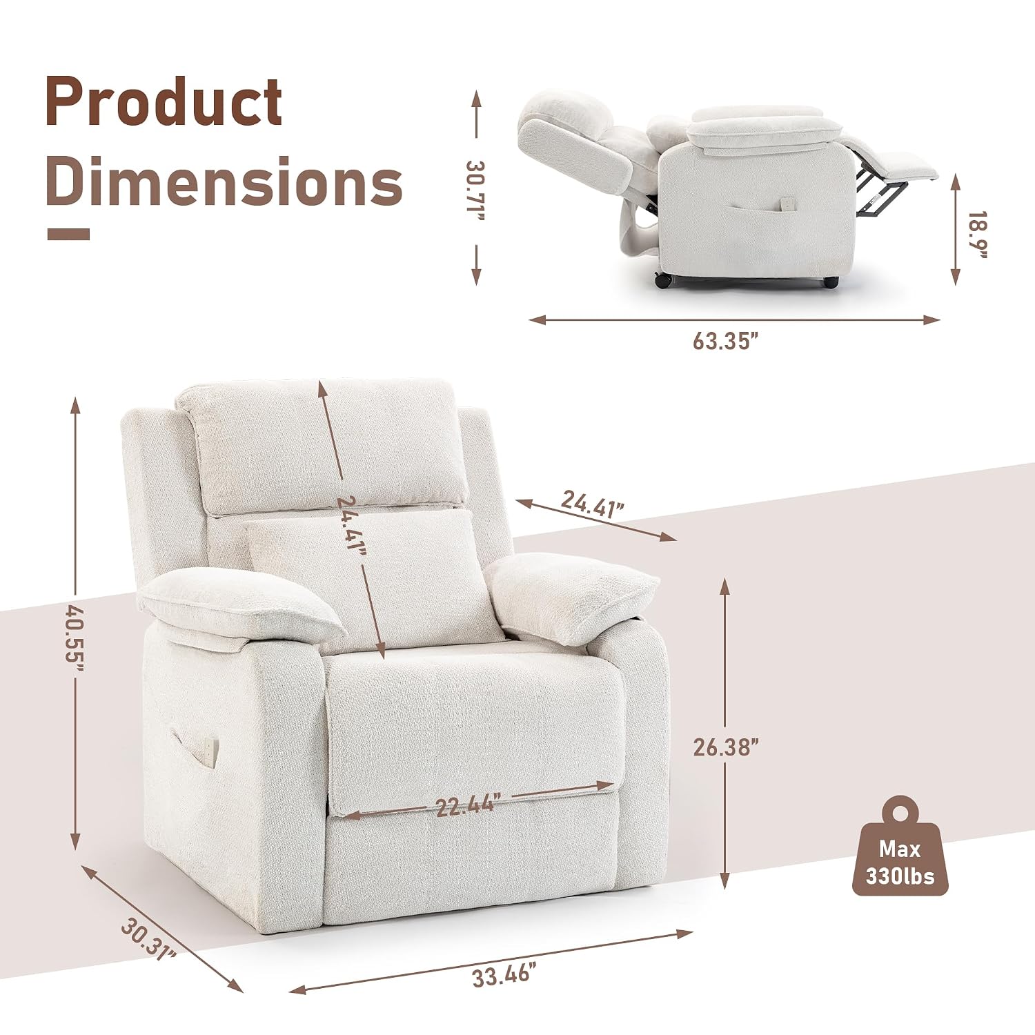 Sillón Reclinable para Adultos - Rocking Chair Nursery reseña y precio