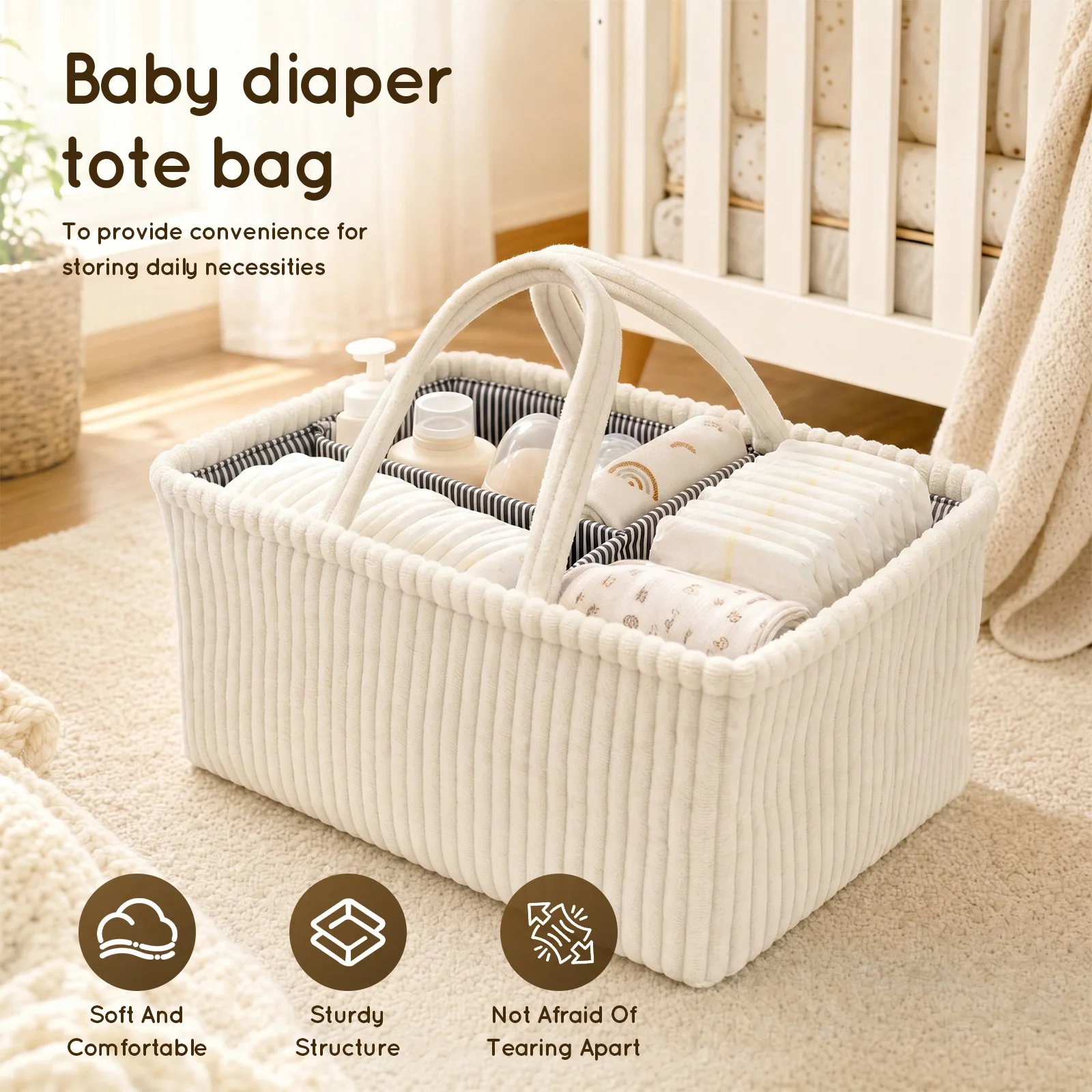Organizador de Pañales para Be - Diaper Caddy Organizer reseña y precio