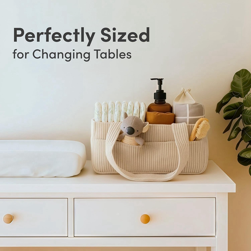 Organizador de Pañales para Be - Baby Nursery Basket reseña y precio