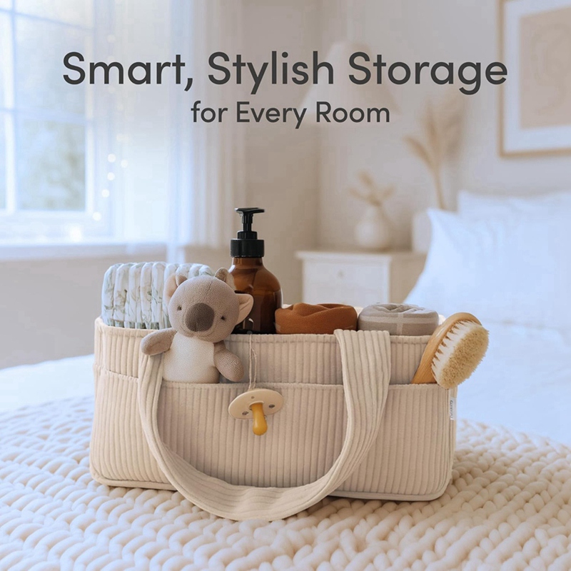 Organizador de Pañales para Be - Baby Nursery Basket reseña y precio