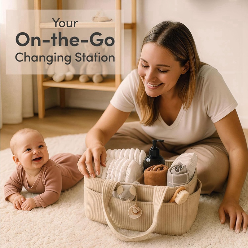 Organizador de Pañales para Be - Baby Nursery Basket reseña y precio