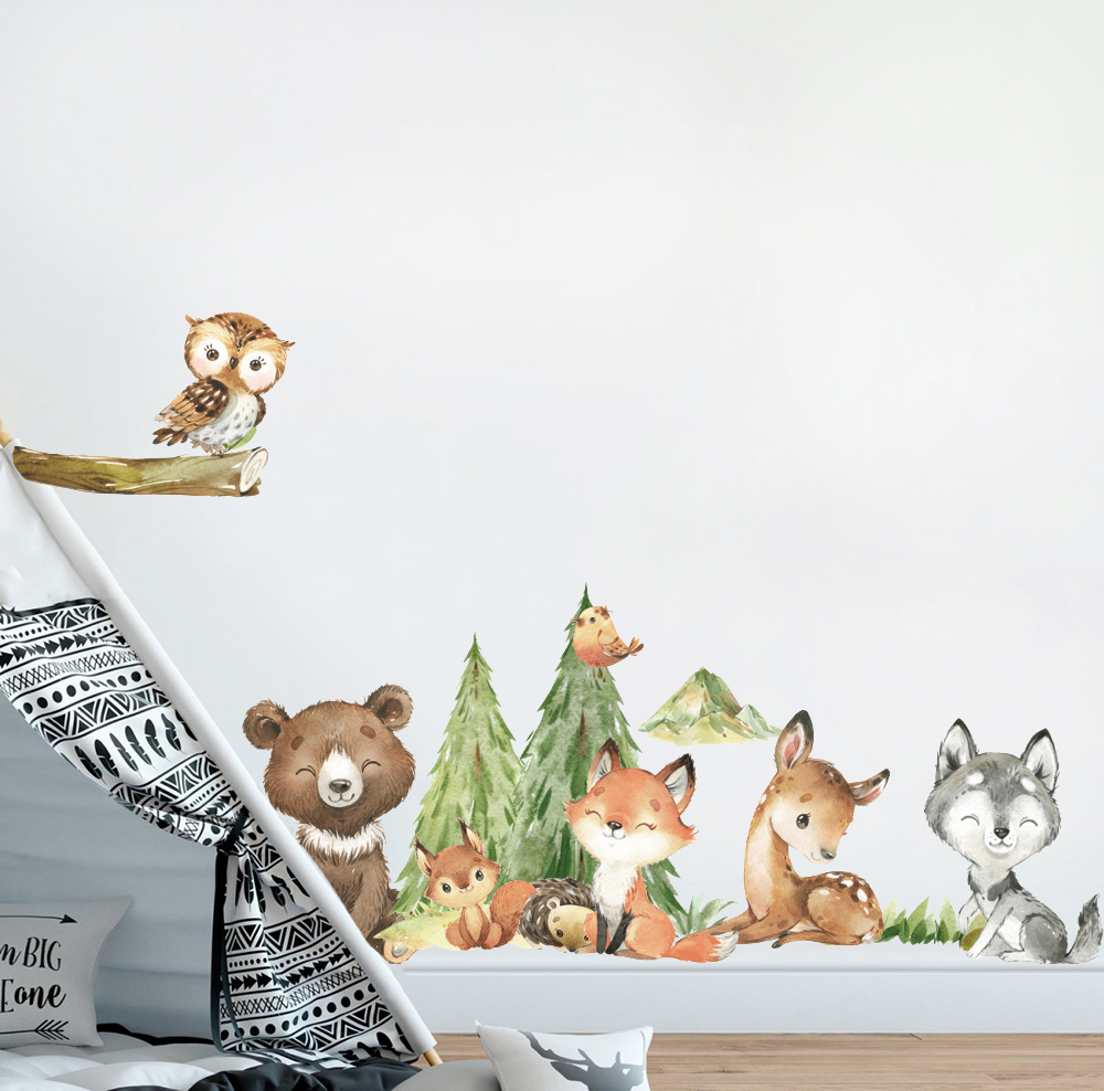 Pegatina de pared de animales  - Baby Nursery Labels reseña y precio
