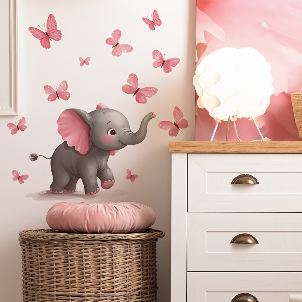 1 adhesivo decorativo de pared - Baby Nursery Elephant Theme reseña y precio