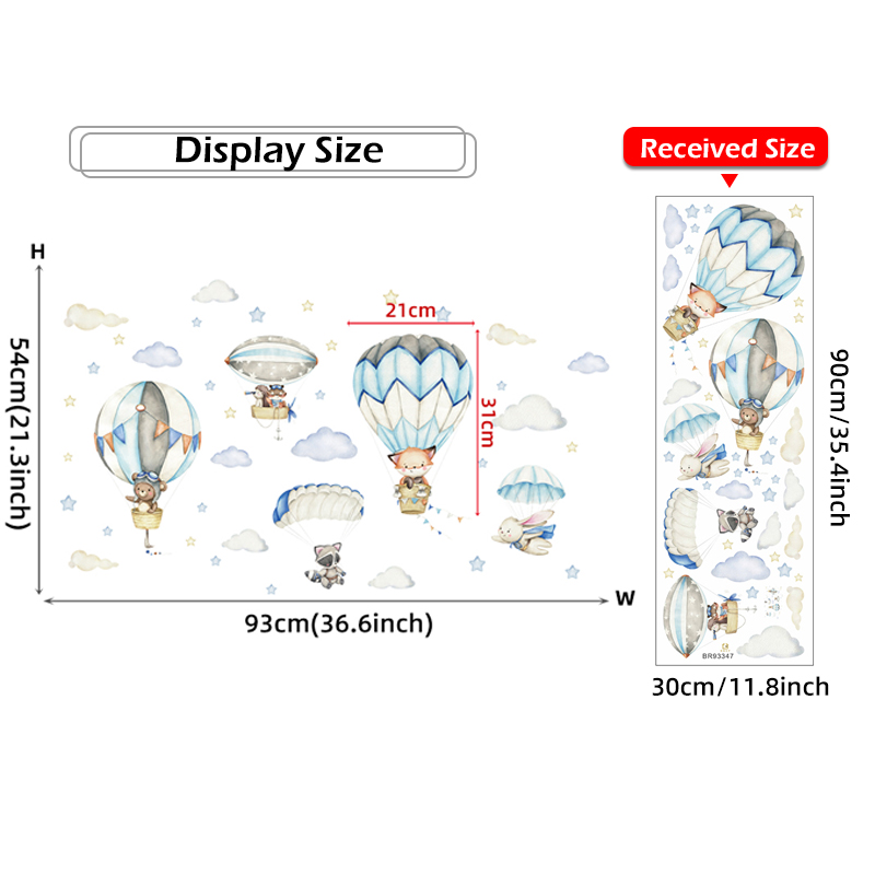 Pegatinas de pared con globos  - Baby Nursery Stickers reseña y precio