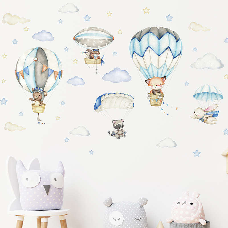 Pegatinas de pared con globos  - Baby Nursery Stickers reseña y precio