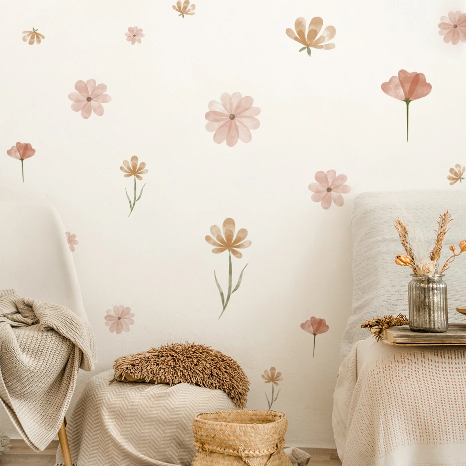 Pegatina de pared de flores bo - Baby Nursery Stickers reseña y precio