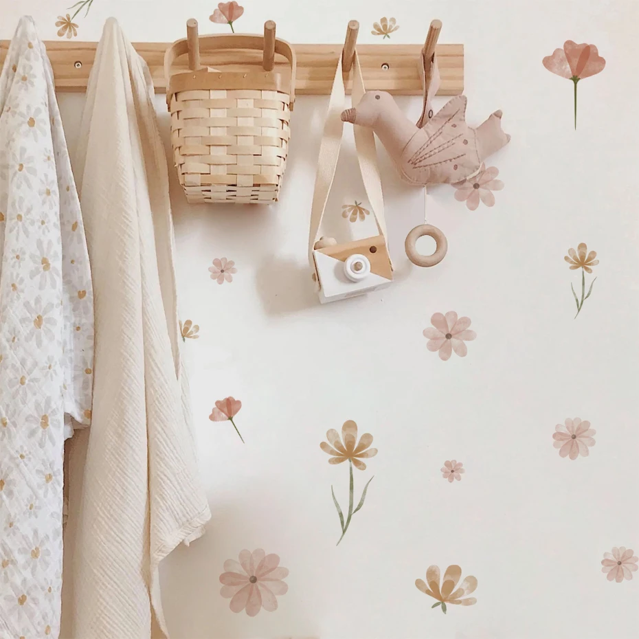 Pegatina de pared de flores bo - Baby Nursery Stickers reseña y precio