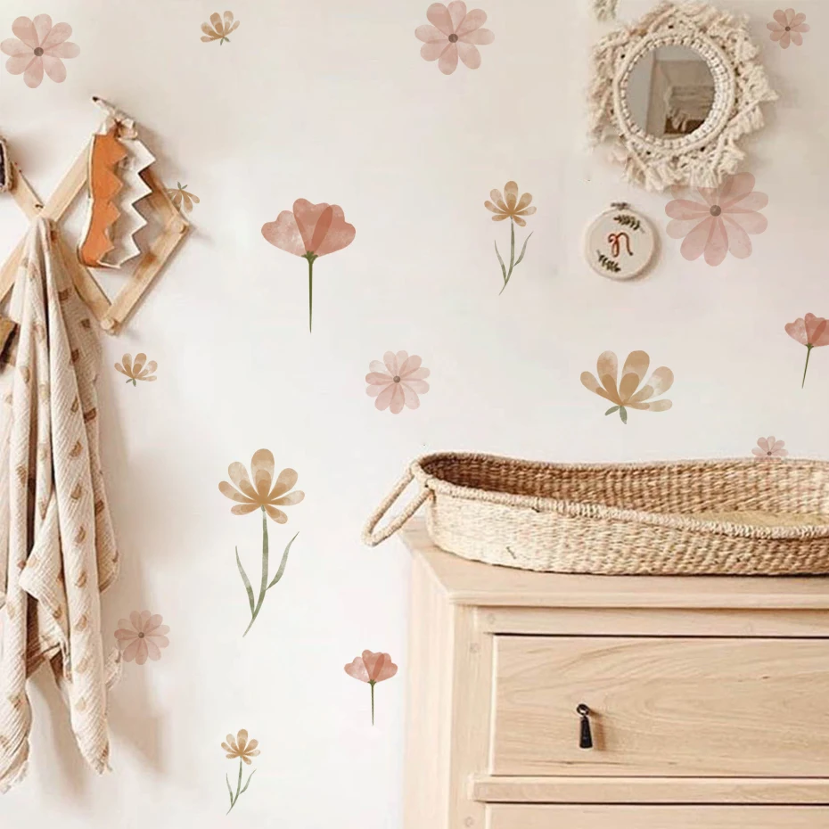 Pegatina de pared de flores bo - Baby Nursery Stickers reseña y precio