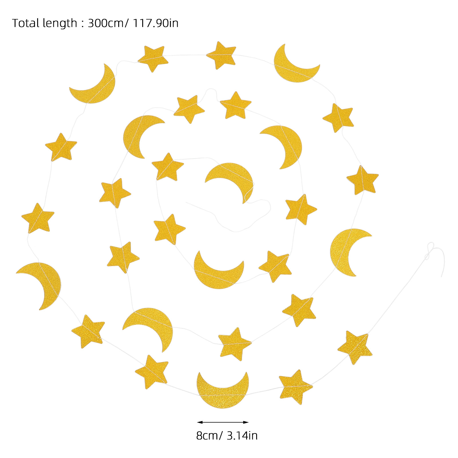 Guirnalda de Estrellas y Lunas - Baby Nursery Garland reseña y precio