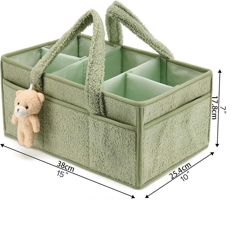 Organizador de pañales para be - Diaper Caddy Organizer reseña y precio