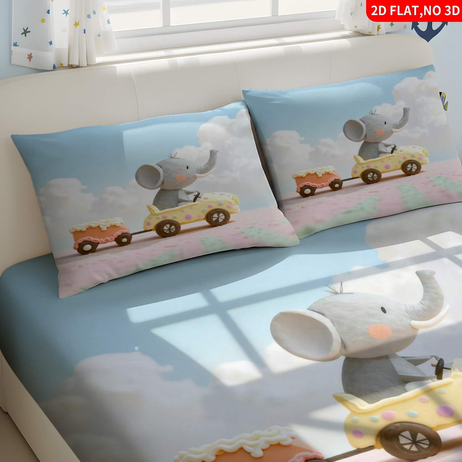Juego de Ropa de Cama de Tres  - Baby Nursery Elephant Theme reseña y precio