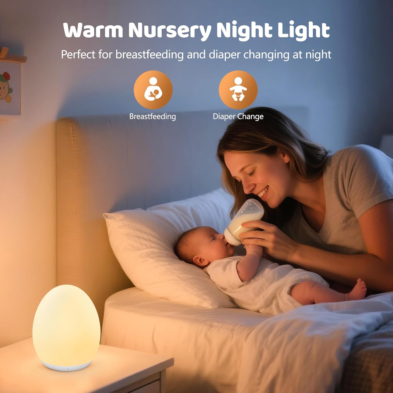 Lámpara Nocturna Infantil con  - Baby Nursery Colors reseña y precio