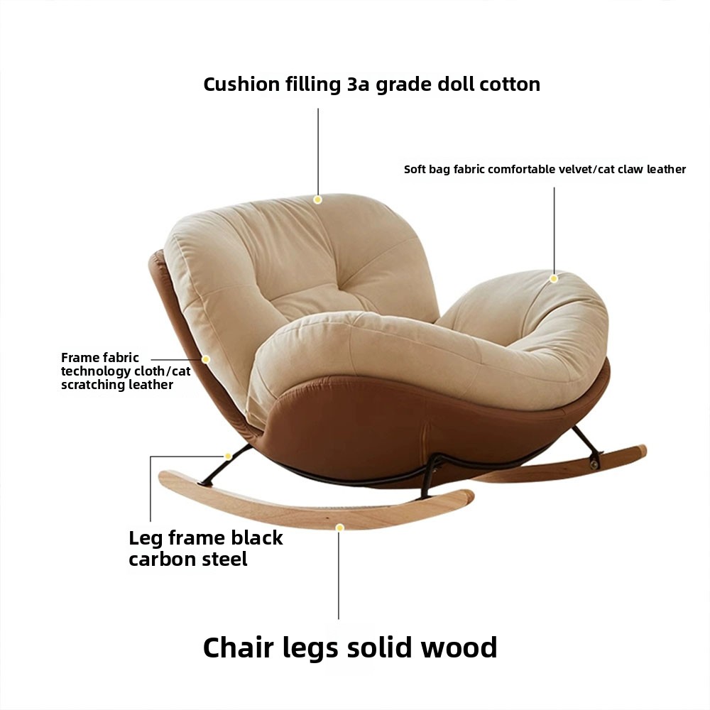 Mecedora en forma de caracol,  - Rocking Chair Nursery reseña y precio