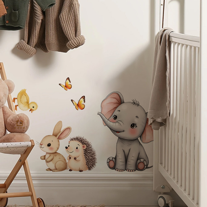 Adhesivo de pared de animales  - Baby Nursery Stickers reseña y precio