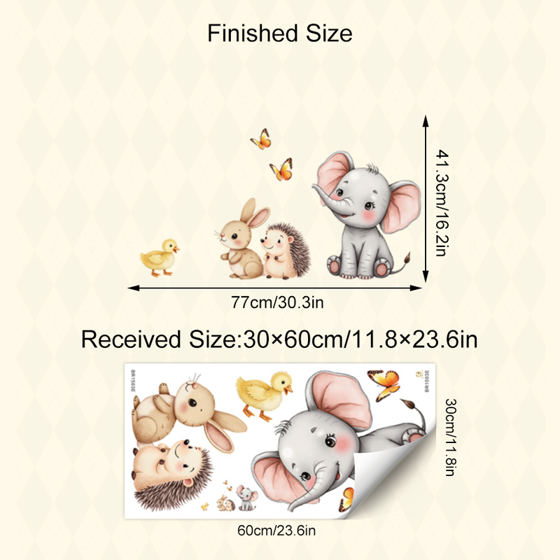 Adhesivo de pared de animales  - Baby Nursery Stickers reseña y precio