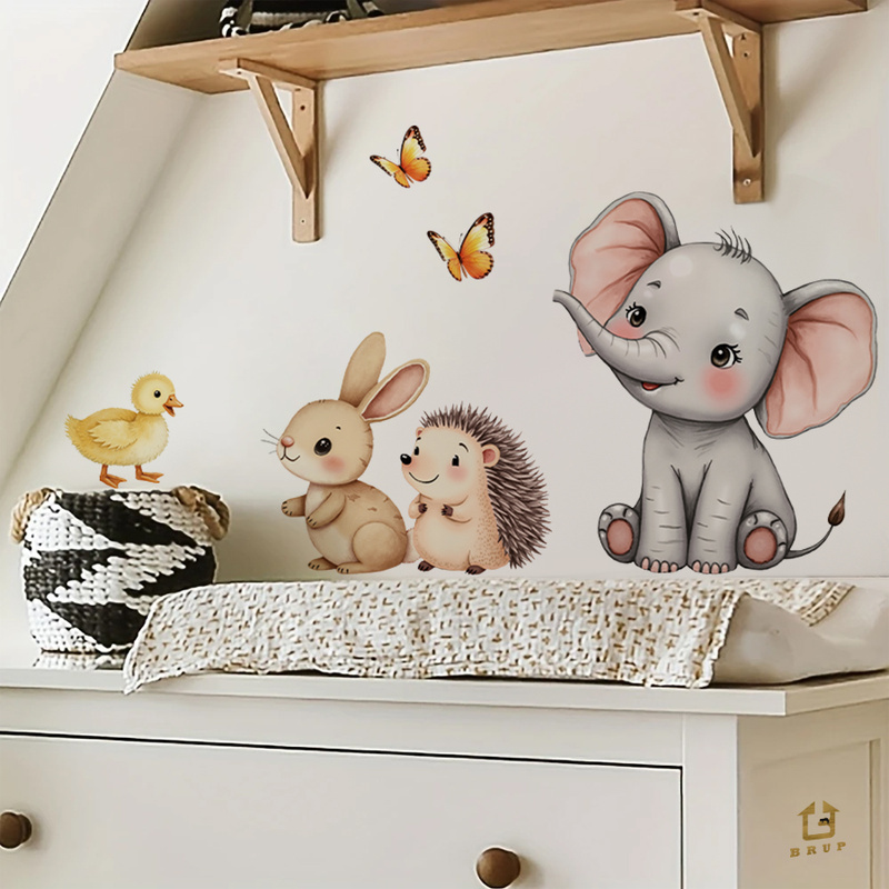 Adhesivo de pared de animales  - Baby Nursery Stickers reseña y precio