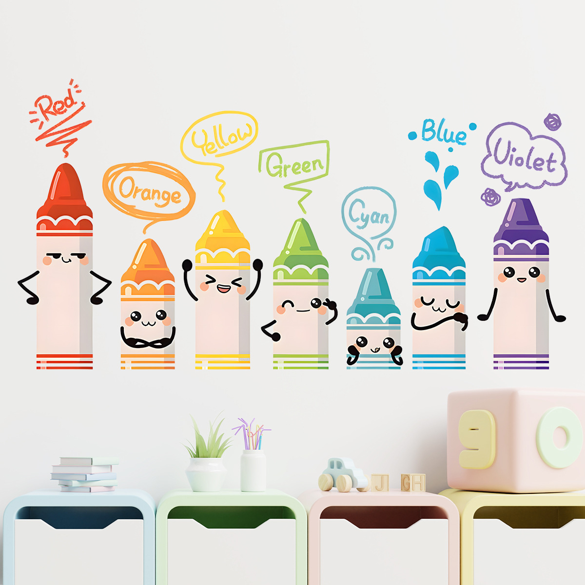 Pegatinas de pared con patrón  - Baby Nursery Labels reseña y precio