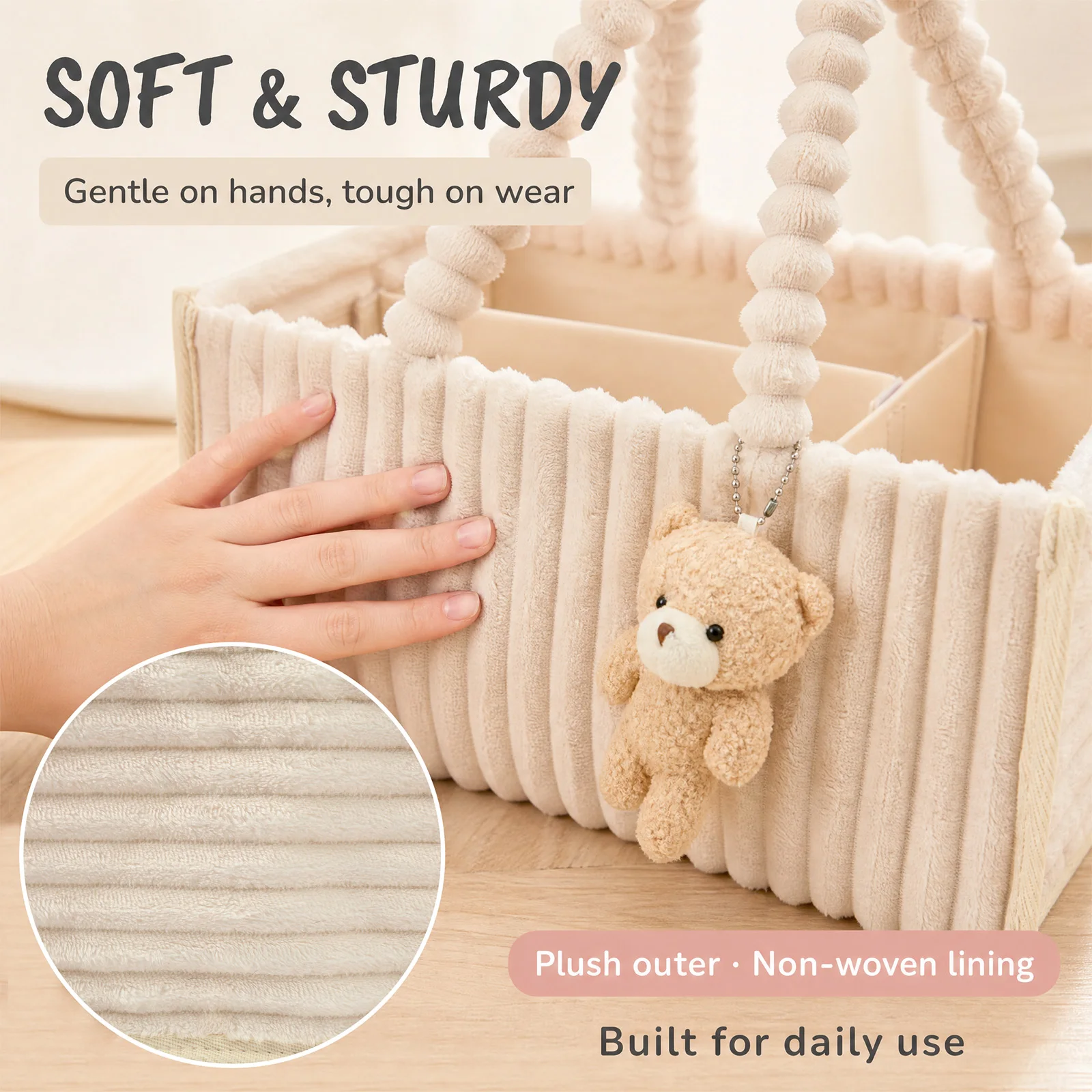 Organizador de pañales para be - Diaper Caddy Organizer reseña y precio