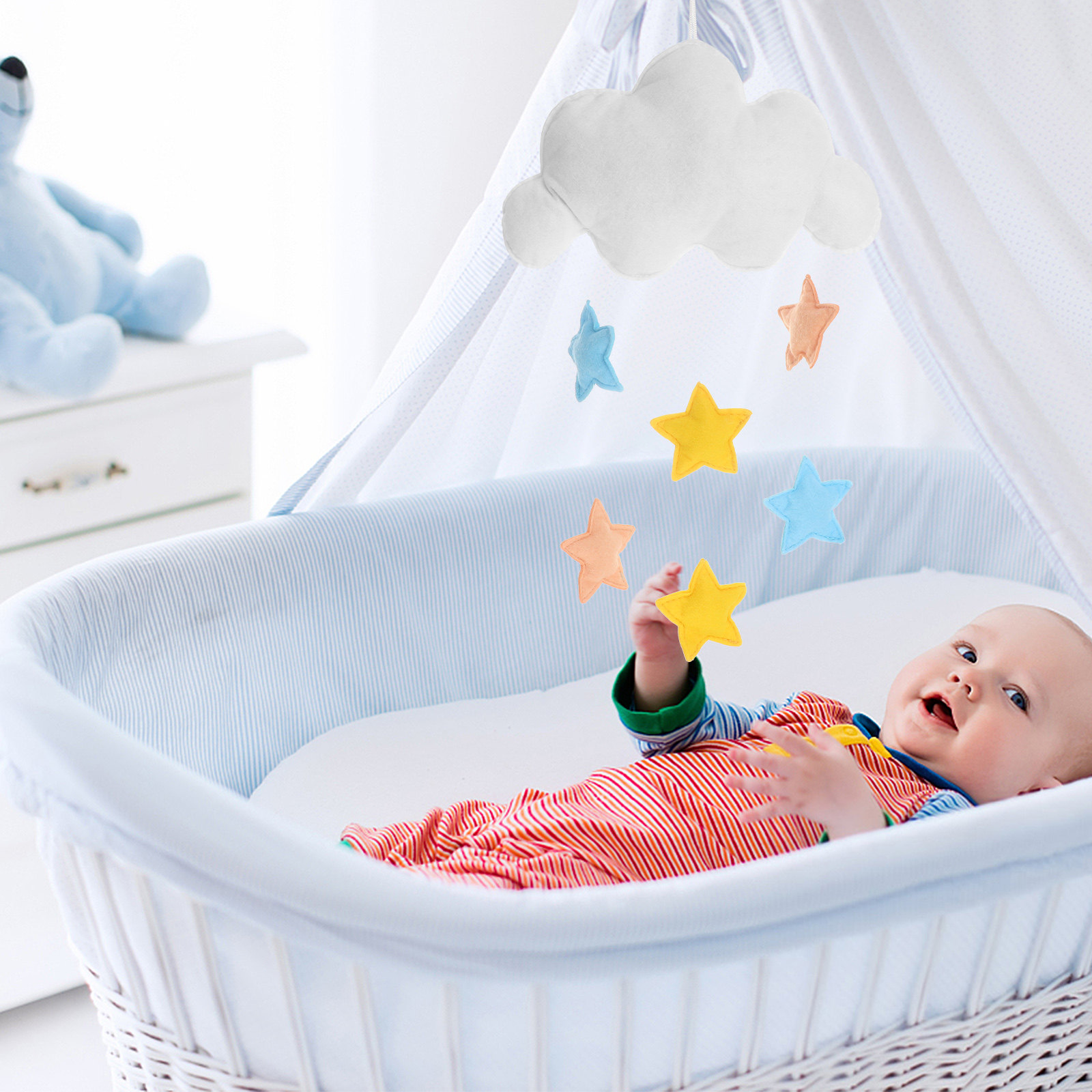 Decoración Colgante de Nubes y - Baby Nursery Colors reseña y precio