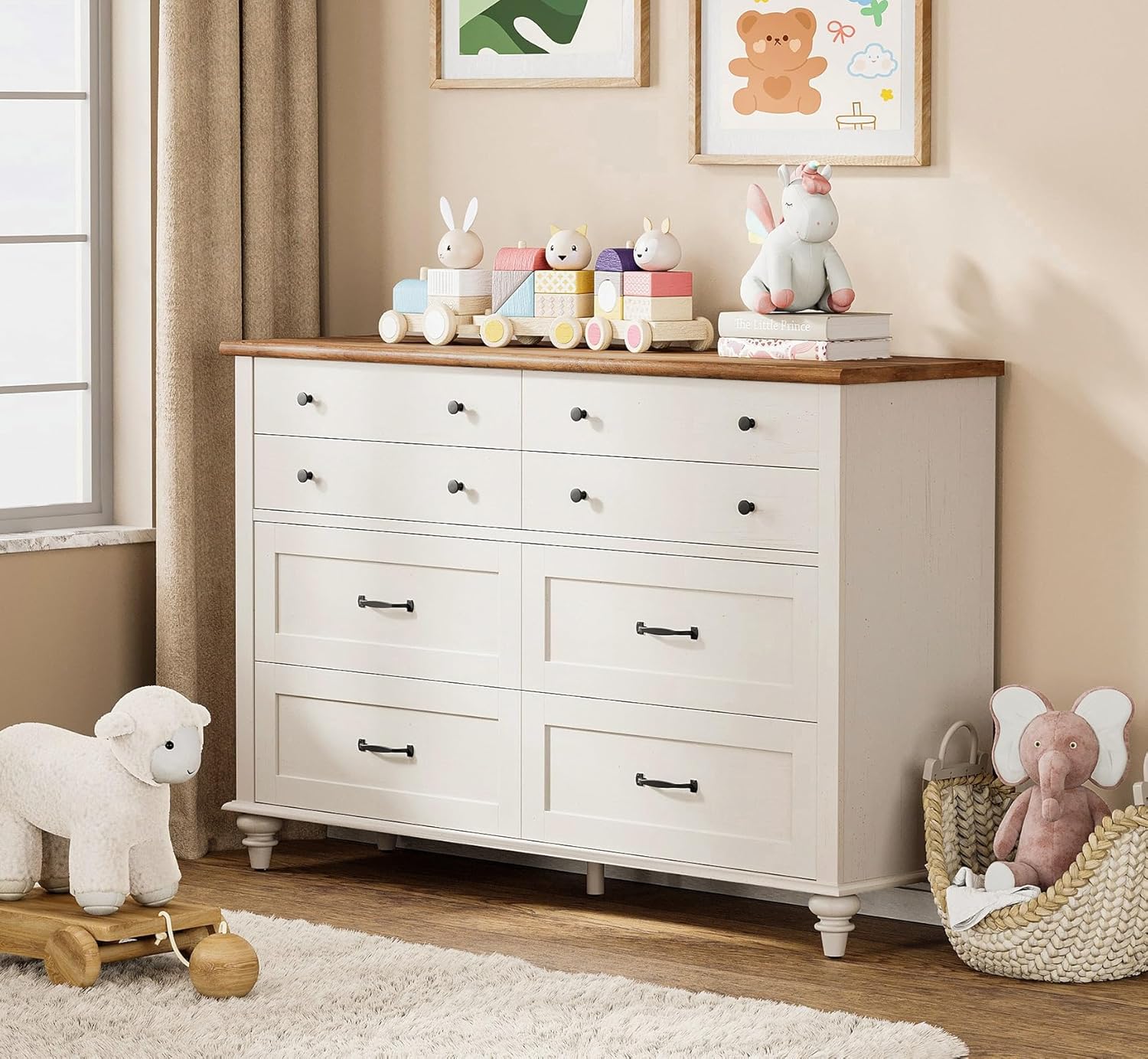 Cómoda Moderna para Niños con  - Baby Nursery Chest Of Drawers reseña y precio
