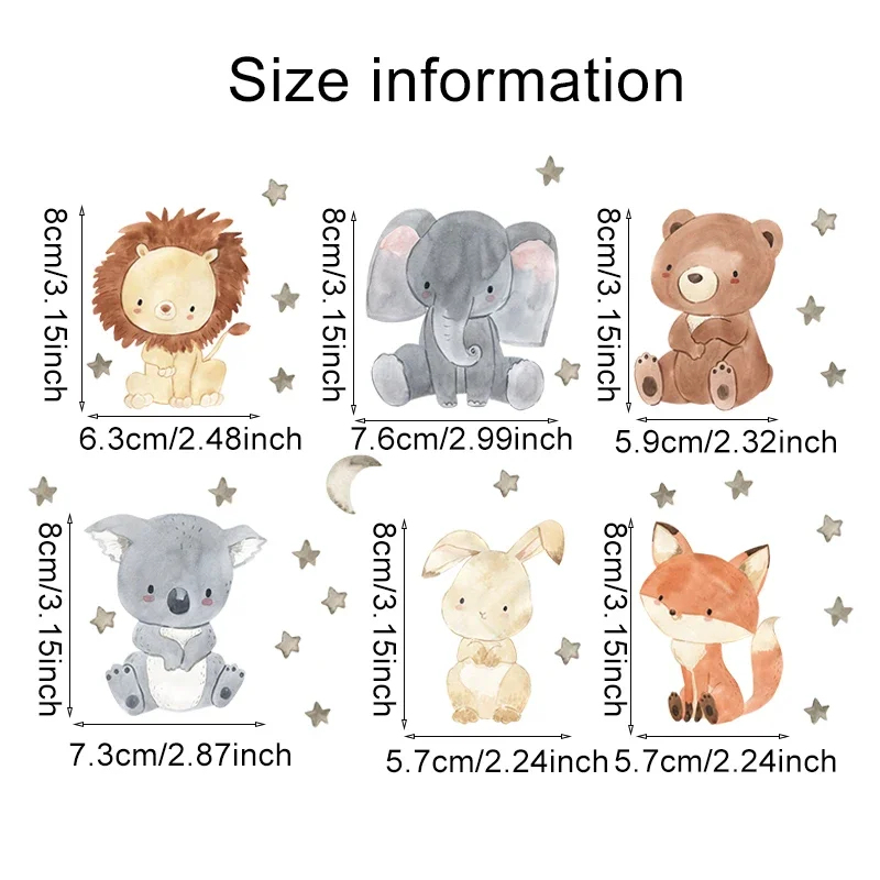 1/2/4/6 set de pegatinas de pa - Baby Nursery Stickers reseña y precio