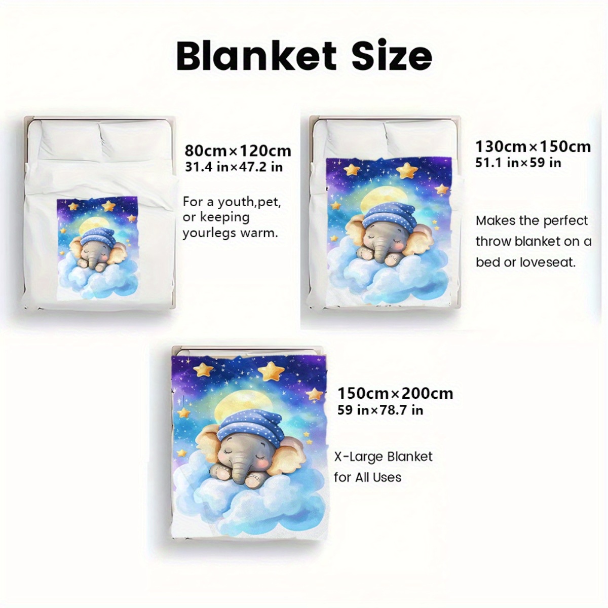 Manta polar para bebé durmient - Baby Nursery Elephant Theme reseña y precio